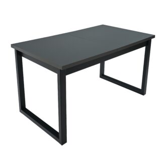 Masa extensibila 140x180 cm MB-13 Ikon 3, grafit/czarny, lemn masiv de fag si PAL
