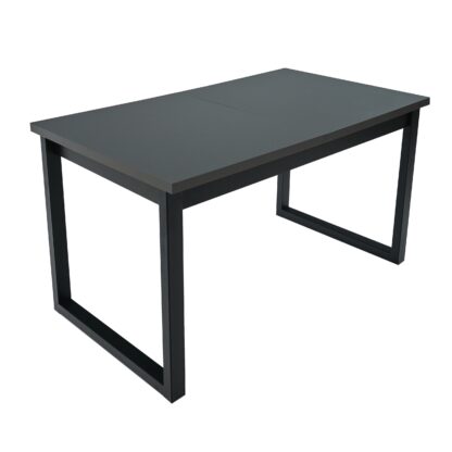 Masa extensibila 140x180 cm MB-13 Ikon 3, grafit/czarny, lemn masiv de fag si PAL