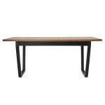 Masa extensibila 140x180 cm MB-13 Ikon 2, Stirling/Czarny, lemn masiv de fag si PAL - imagine 3