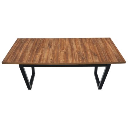 Masa extensibila 140x180 cm MB-13 Ikon 2, Stirling/Czarny, lemn masiv de fag si PAL - imagine 2