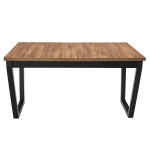 Masa extensibila 140x180 cm MB-13 Ikon 2, Stirling/Czarny, lemn masiv de fag si PAL - imagine 6