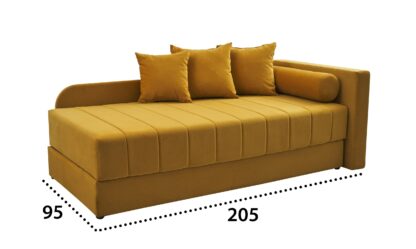 Pat Leo 101, galben, 205x95 cm - imagine 11