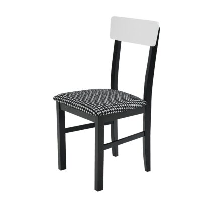 Set masa fixa 100 cm cu 4 scaune tapitate, MB-13 Otto2 si S-38 Leo1 34, Wotan/Czarny, lemn masiv de fag, stofa - imagine 7