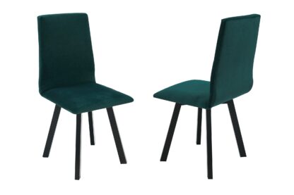 Scaun din lemn masiv de fag tapitat cu stofa S-38 Hugo2 CZ 23 X, verde - imagine 6