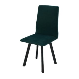 Scaun din lemn masiv de fag tapitat cu stofa S-38 Hugo2 CZ 23 X, verde