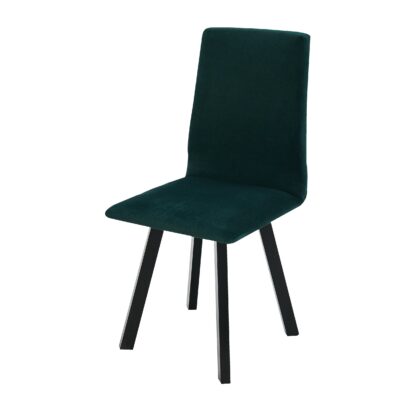 Scaun din lemn masiv de fag tapitat cu stofa S-38 Hugo2 CZ 23 X, verde