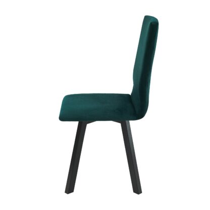 Scaun din lemn masiv de fag tapitat cu stofa S-38 Hugo2 CZ 23 X, verde - imagine 3