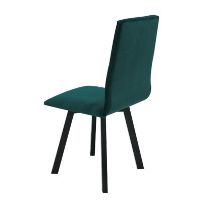 Scaun din lemn masiv de fag tapitat cu stofa S-38 Hugo2 CZ 23 X, verde - imagine 4