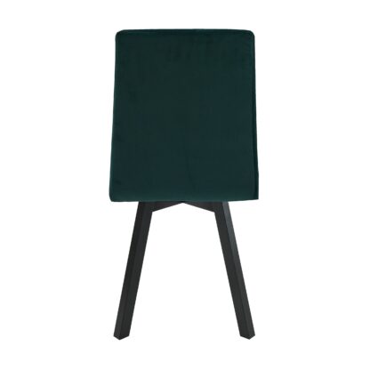 Scaun din lemn masiv de fag tapitat cu stofa S-38 Hugo2 CZ 23 X, verde - imagine 5