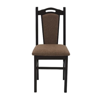 Scaun din lemn masiv de fag tapitat cu stofa T1 HP24, wenge - imagine 2