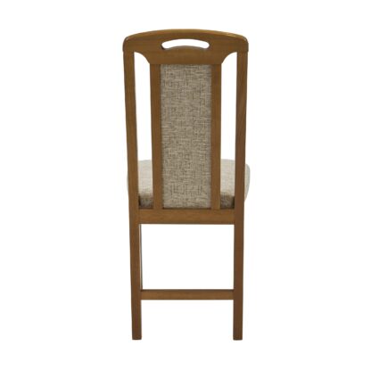 Scaun din lemn masiv de fag tapitat cu stofa Zim Standard O31, oak - imagine 5