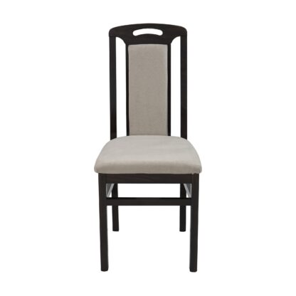 Scaun din lemn masiv de fag tapitat cu stofa Zim Standard W10, wenge - imagine 2