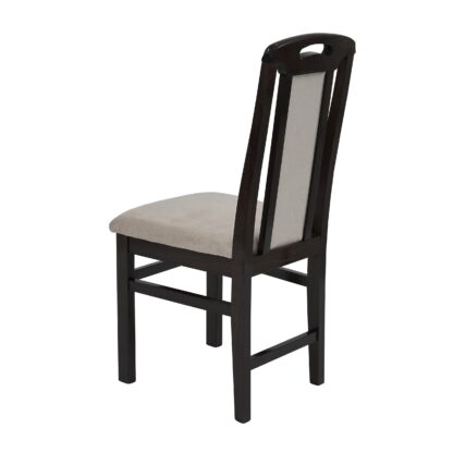 Scaun din lemn masiv de fag tapitat cu stofa Zim Standard W10, wenge - imagine 4