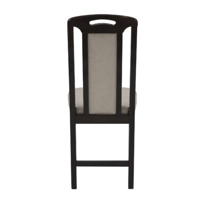 Scaun din lemn masiv de fag tapitat cu stofa Zim Standard W10, wenge - imagine 6