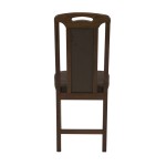 Scaun din lemn masiv de fag tapitat cu stofa Zim Standard W24, walnut - imagine 5