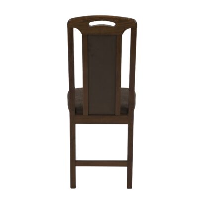 Scaun din lemn masiv de fag tapitat cu stofa Zim Standard W24, walnut - imagine 5