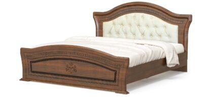Set Dormitor Milano, Cires, Dulap 170 cm, Pat 160×200 cm, 2 noptiere, comoda - imagine 3