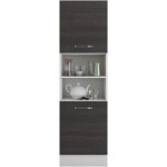 Corp inalt pentru cuptor wenge, PAL, 60x205x58 cm - imagine 2