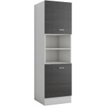 Corp inalt pentru cuptor wenge, PAL, 60x205x58 cm - imagine 3