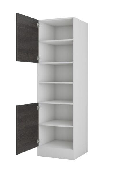 Corp inalt pentru cuptor wenge, PAL, 60x205x58 cm - imagine 6