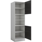 Corp inalt pentru cuptor wenge, PAL, 60x205x58 cm - imagine 5
