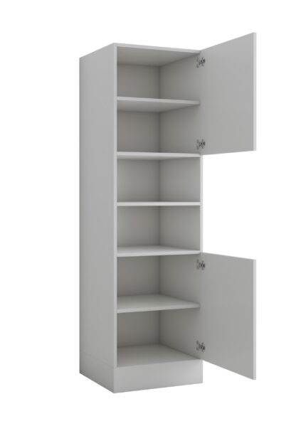 Corp inalt pentru cuptor alb, PAL, 60x205x58 cm - imagine 6