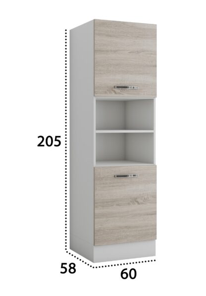 Corp inalt pentru cuptor sonoma, PAL, 60x205x58 cm - imagine 4