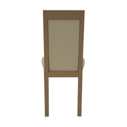 Scaun din lemn masiv de fag tapitat cu piele S-38 Nilo6 S28 - imagine 2