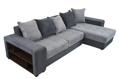 Coltar Sasha D90-95, 300 cm, gri, material textil - imagine 2