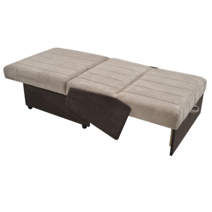 Fotoliu Monica D28-22, 100x85 cm, Maro/Bej, Textil - imagine 3