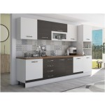 Bucatarie Alfa 320, wenge/alb, blat termic nuc, corp pentru cuptor incorporabil - imagine 4