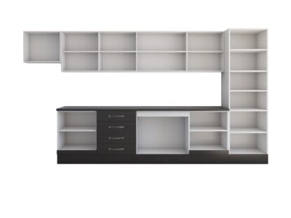 Bucatarie Alfa 380 cm, wenge, blat termic wenge, corp hota, soldat - imagine 2