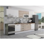 Bucatarie Alfa 320, sonoma/alb, blat termic nuc, corp hota - imagine 2