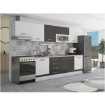Bucatarie Alfa 320, wenge/alb, blat termic travertin, corp hota - imagine 2