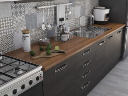 Bucatarie Alfa 320, wenge, blat termic nuc, corp hota - imagine 3