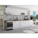 Bucatarie Alfa 380, alb, blat termic nuc, corp hota, soldat - imagine 4