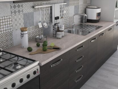 Bucatarie Alfa 380, wenge, blat termic travertin, corp hota, soldat - imagine 6