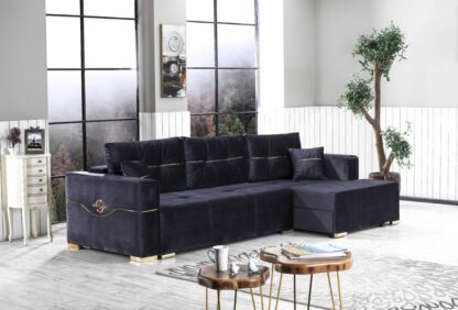 Coltar Astra, 270x150x90 cm, extensibil cu lada
