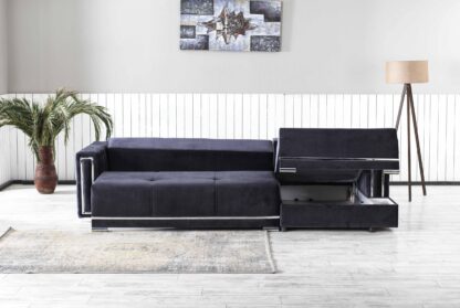 Coltar Monza, 270x150x90 cm, extensibil cu lada - imagine 6