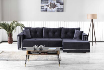 Coltar Monza, 270x150x90 cm, extensibil cu lada - imagine 2