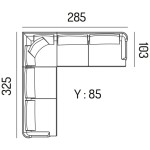 Coltar extensibil Orlando, cu lada pentru depozitare - imagine 6