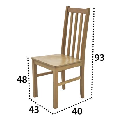 Scaun din lemn masiv de fag S-38 Boss10D, grandson - imagine 8