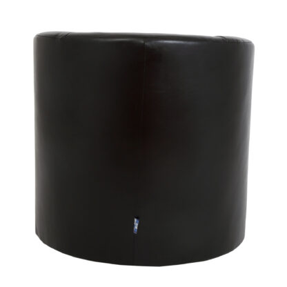 Fotoliu Olga, negru, piele ecologica, 68x68x68 cm - imagine 2