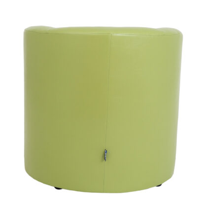 Fotoliu Olga, verde, piele ecologica, 68x68x68 cm - imagine 6