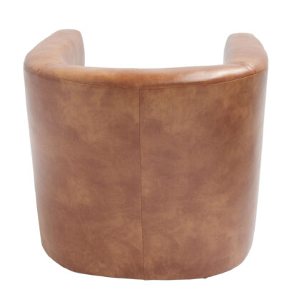Fotoliu Tudor, cognac, piele ecologica, 68x67x75 cm - imagine 8