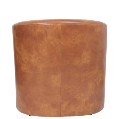 Fotoliu Tudor, cognac, piele ecologica, 68x67x75 cm - imagine 4