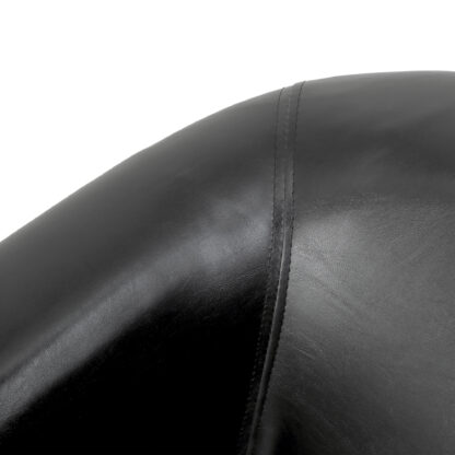 Fotoliu Tudor, negru, piele ecologica, 68x67x75 cm - imagine 5