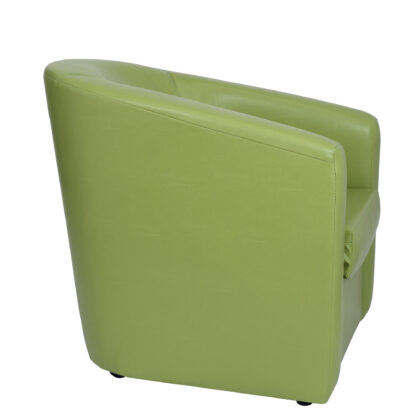 Fotoliu Tudor, verde, piele ecologica, 68x67x75 cm - imagine 5