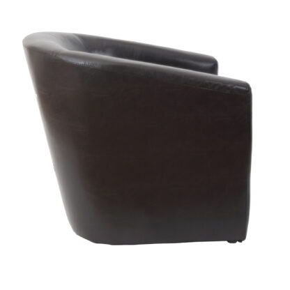 Fotoliu Tudor, wenge, piele ecologica, 68x67x75 cm - imagine 2