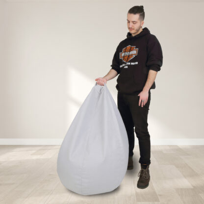 Fotoliu tip para Mara, Big Bean Bag, bleu, stofa D, 74 cm - imagine 8